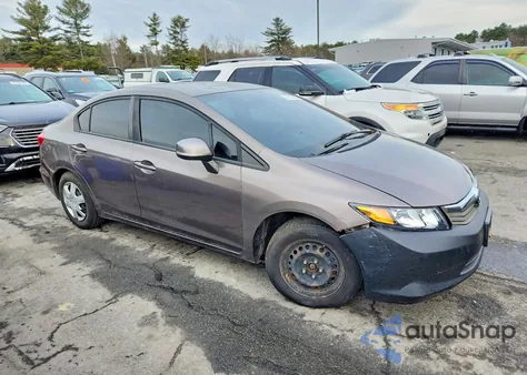 2012 Honda Civic Lx из США, поврежденный, VIN 2HGFB2F54CH603506